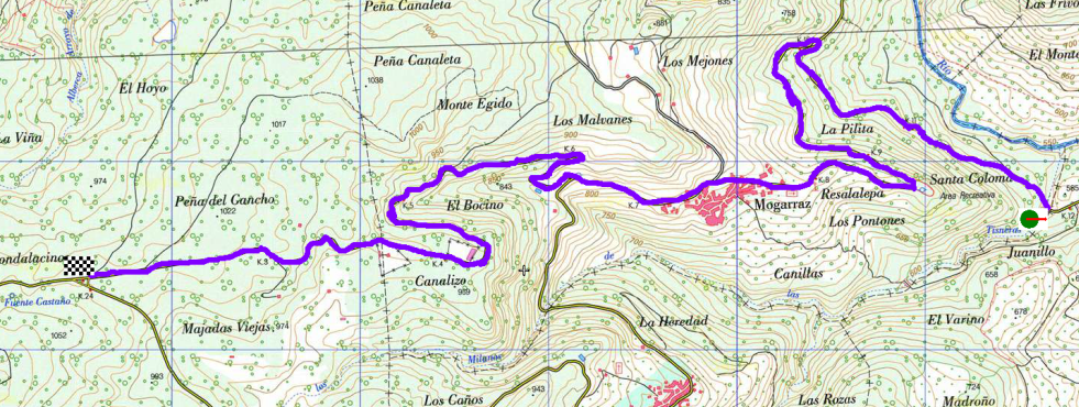 mapa mogarraz por la regajera